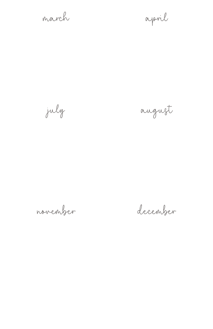 march,april,july,august,november,december